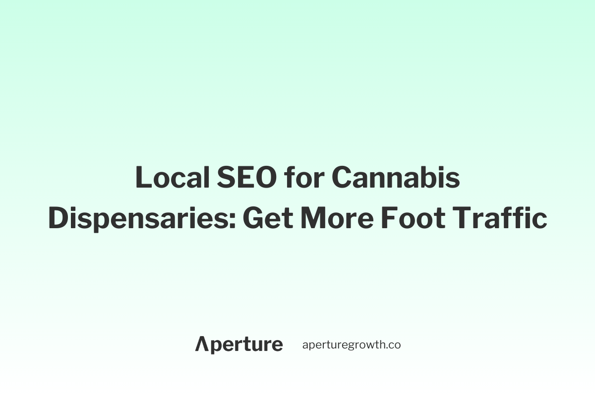 Local SEO for Cannabis