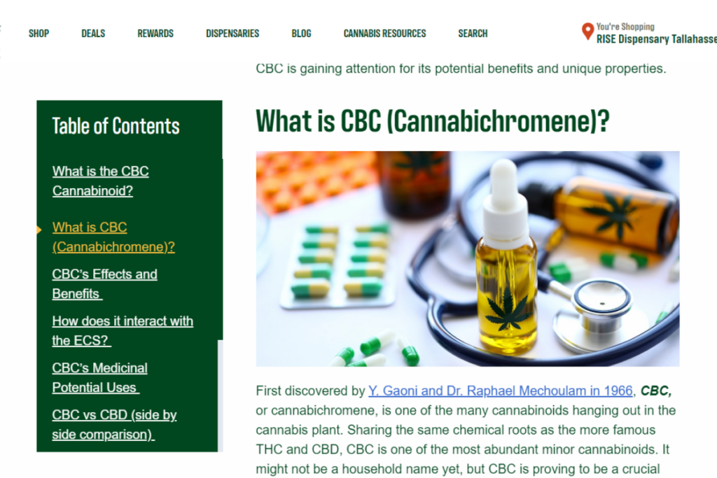 Cannabis Dispensary Blog Content